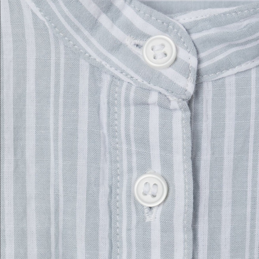 H&M striped blouse, creped cotton fabric - size 6 - Picture 6 of 6